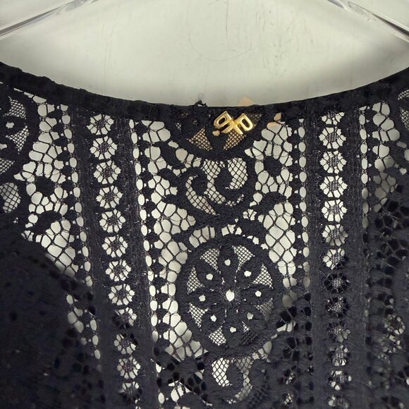 Pilyq Black Gold Noah Tunic Swim Coverup Dress Crochet Size M/L Medium/Large - Picture 14 of 14